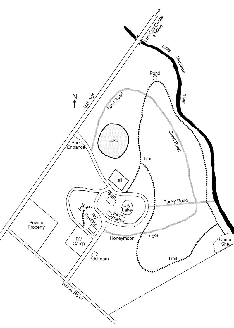 Masonic Youth Camp Hiking Trail Map
